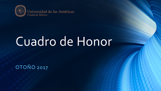 Cuadro de Honor Otoño-2017
